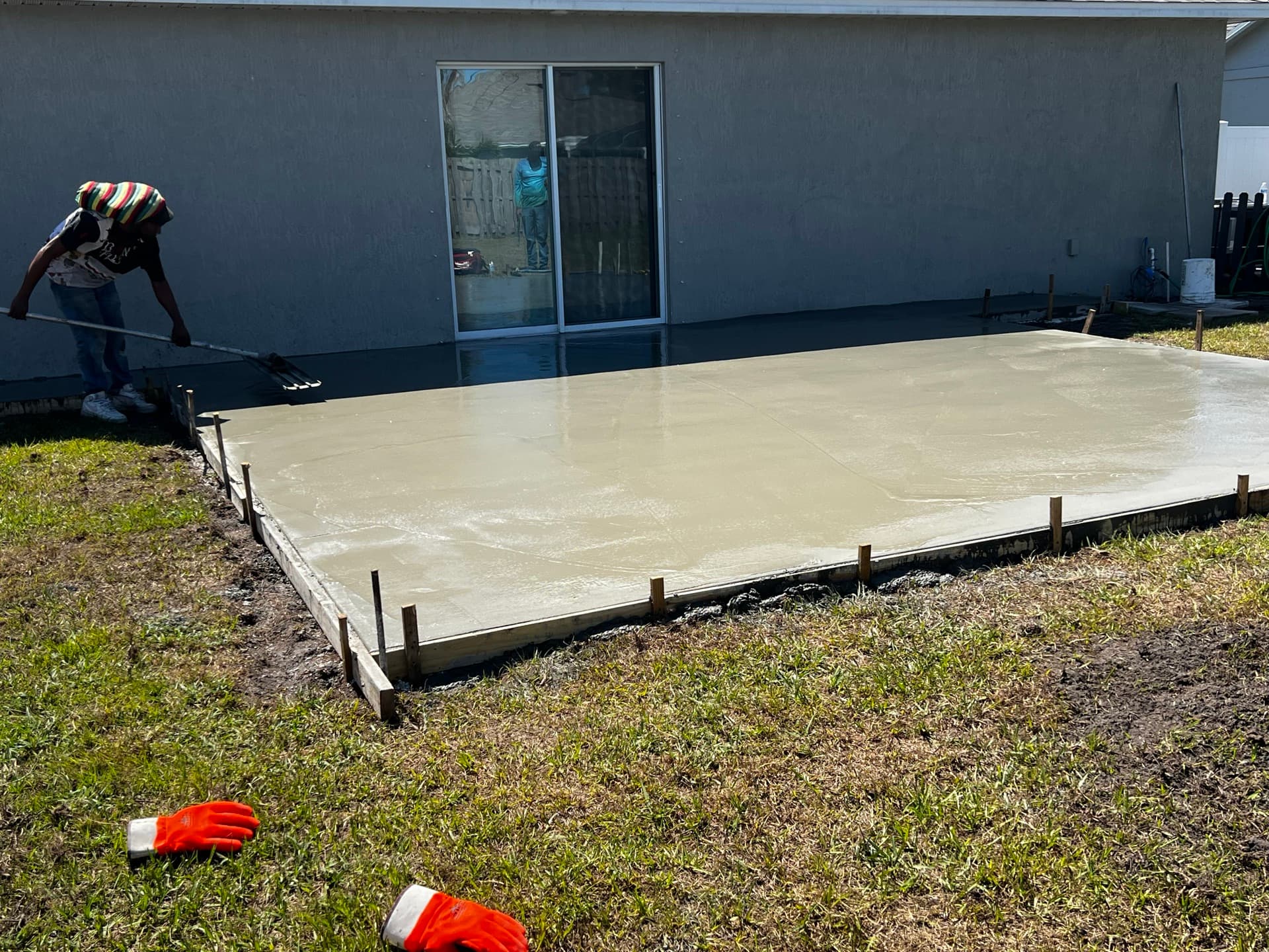 New Backyard Patio Slab